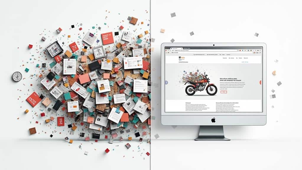 Schéma montrant la saturation cognitive d'un visiteur face à un site complexe
